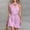 Pink, variant on Summer Dress Women Cocktail Wrap Halter Sleeveless Solid Color Classy Women's Mini Dress Backless Tunic