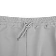 thumbnail image 4 of KuriozudMale Solid Color  Neck Short Sleeve Shirt Shorts with Pocket, 4 of 5