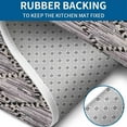 thumbnail image 4 of Black Geometric Diamond Striped Pattern Bathroom Rugs Sets 3 Piece,Toilet Cover Set,Absorbent Non Slip Bathroom Mats Sets with U-Shaped Contour Rug Toilet Rug Set, 4 of 5