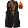 thumbnail image 3 of Stamzod Womens Vest Casual Hooded Sleeveless Fleece Lined Outerwear Vests Winter Coat with Pockets, 3 of 9