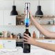 thumbnail image 4 of Abridor de vino eléctrico, abridor de sacacorchos eléctrico automático para botellas de vino con cortador de papel de aluminio, para citas, fiestas y amantes del vino (acero inoxidable), 4 of 4