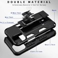 thumbnail image 6 of Military Grade Drop for iPhone 11 Case with Tempered Glass Screen Protector Shockproof with Kickstand Stand Built-in Magnetic Car Mount Heavy Duty Protective Case for iPhone 11 Phone Case Rose Gold, 6 of 17