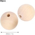 thumbnail image 2 of Cuentas de madera sin procesar BRILLAR 50 x 25 mm color natural 50 piezas, 2 of 5