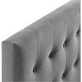 thumbnail image 4 of Ergode Emily King Biscuit Tufted Performance Velvet Headboard - Gray, 4 of 5