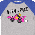thumbnail image 4 of Inktastic Born to Race Pink Race Car Boys or Girls Toddler T-Shirt, 4 of 5