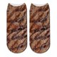 thumbnail image 1 of Calcetines de carne con impresión digital 3D, 1 par de calcetines cortos de carne de res y cerdo, calcetines divertidos de simulación, unisex, compatibles con hombres, mujeres, a, 1 of 1