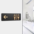 thumbnail image 1 of Letrero de baño Letrero de baño Letrero de baño para hombres y mujeres Letrero de puerta de baño Placa para oficina Edificio Cafés Tiendas Restaurante Tipo C, 1 of 8