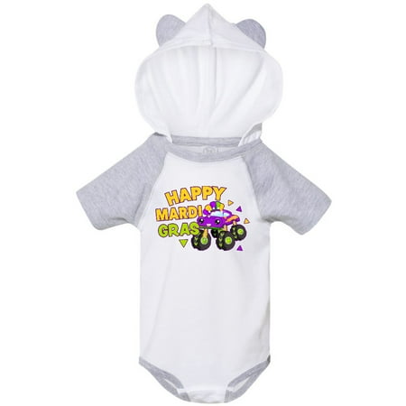 

Inktastic Happy Mardi Gras with Monster Truck Gift Baby Boy Bodysuit
