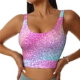 thumbnail image 2 of Lsque Fun Rainbow Printed Women'S Sports Bra, Compression, Moisture Wicking, High-Impact Sports Bra For Women,Supportive sports bra-XX-Large, 2 of 9