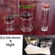 thumbnail image 3 of Lote de 400 unidades de fundas de PVC transparentes para envolver botellas de vidrio, tapas de frascos, bandas de sellado en caliente (diámetro x altura), 3 of 5