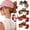 Hat-shaped hair clip - four-piece set C, variant on Geometric Square Hair Claw Clip for Hats – Low Profile Flat Barrettes for Baseball Caps & Beanies, Thick/Thin Hair Accessories, 2026 Summer Fashion
