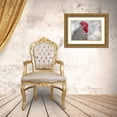 thumbnail image 3 of Chickens 14x11 Gold Ornate Wood Framed with Double Matting Museum Art Print Titled - Posing Rooster, 3 of 4