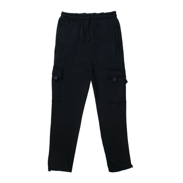 fleece straight leg joggers