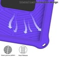 thumbnail image 6 of Kids Case for Samsung Galaxy Tab A7 10.4" 2020 SM-T500 / SM-T505 with Pencil Holder/Multi-Function Kickstand-Handle/Shoulder Strap, Protection Duty Shockproof Silicone Cover - Purple, 6 of 7
