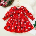 thumbnail image 4 of Odeerbi Girls Christmas Dress Infant Girls Clothes Princess Dress Santa Claus Characters Dressed Up In Tulle Skirts Red 3-6 Months, 4 of 4