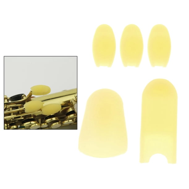 Cojines de apoyo para para saxofón Elevadores Partes Amarillo shamjiam cojín de descanso para el pulgar de saxofón