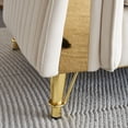 thumbnail image 4 of EVERGRATE FURNITURE Modern Velvet Tufted Sofa with Metal Legs, Beige, 4 of 10