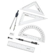 Westcott Math Tool Set, Plastic, for School/Home, 8-Piece
