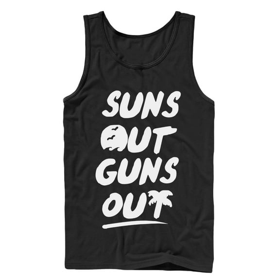 Men's Lost Gods Sun's Out Guns Out  Tank Top Black Small