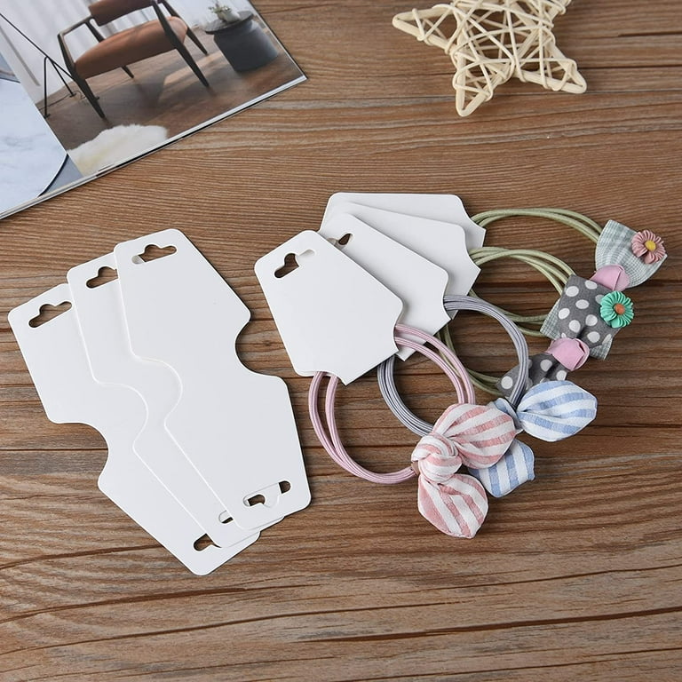 100 Pcs Necklace Display Cards Blank Necklace Card Holder Tags Jewelry  Display Hanging Cards for Jewelry Necklaces Bracelets Keychain Hang Tags