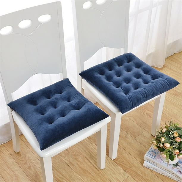 Solid Color Frosted Chair Cushion Dining Chair Cushion Office Student And Winter Seat Cushion Non Fading