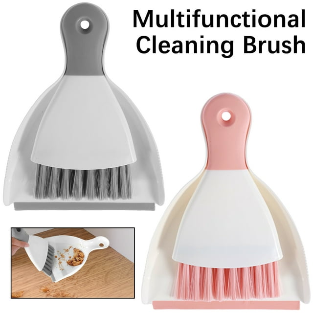 Lieonvis Dust pan Broom Brush Dustpan - Small Broom and Dustpan Set,Mini Broom and Dustpan,Small Dustpan and Brush Set for Home Cleaning,Sofa,Desk,Guinea Pig Cage,Cat Litter etc
