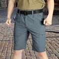 thumbnail image 3 of Dpytoraw Men's Quick Drying Shorts Summer Hiking Trousers Trousers With Pockets Cargo Trousers Short Lightweight Sports Shorts Trekking Trousers Short Men Grey, 3 of 5