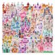 thumbnail image 1 of Paquete de pegatinas Lindo Castle Princess Palace, 40 unidades, impermeables, 1 of 2