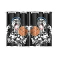 thumbnail image 1 of BSDHOME Cute Dog In Cap Holding A Ball Window Curtain Home Decor Kitchen Curtain 26x39 inches (Two Pieces), 1 of 3