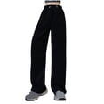 thumbnail image 4 of Annhoo Wide Leg Pants Woman Casual High Elastic Waist Pants Plus Size Baggy Comfy Palazzo Trousers with Pockets, 4 of 4