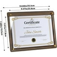 thumbnail image 2 of Wooden Diploma Frame Degree Frame: Document Frames with High Definition Acrylic, Display 8.2x11 Certificate Frame, Graduation Picture Frame 11x14, Poster Frame for Tabletop (Wood, 7.01X9.37), 2 of 8