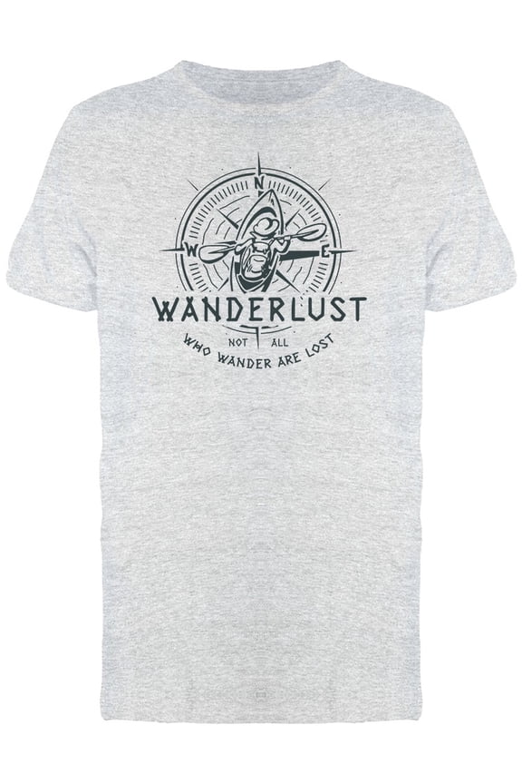 Wanderlust Wanderer Logo Tee Men's -Image by Shutterstock