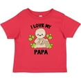 thumbnail image 3 of Inktastic Cute Sloth I Love My Papa with Green Leaves Boys or Girls Baby T-Shirt, 3 of 5