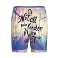 thumbnail image 3 of Picia Not All Those Who Wander Are Lost Pajama Shorts for Men, Men's Pajama Bottoms, Sleepwear,Short Pajama Pants-XX-Large, 3 of 9