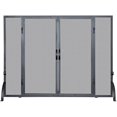 thumbnail image 2 of UniFlame, S-1046, Single Panel Wrought Iron Screen with Doors, Large, 2 of 3