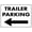 Color 1258, variant on Trailer Parking Left Sign Metal Tin Sign12x16 Inches Caution Danger Safety Security Warning Notice Signs