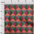 thumbnail image 2 of oneOone Georgette Viscose Dark Magenta Fabric Geometric Sewing Fabric By The Yard Printed Diy Clothing Sewing Supplies 42 Inch Wide, 2 of 4