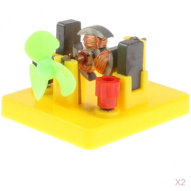 Mini motor modelo de juguete ventilador Sunnimix 2 unids física kits preescolar