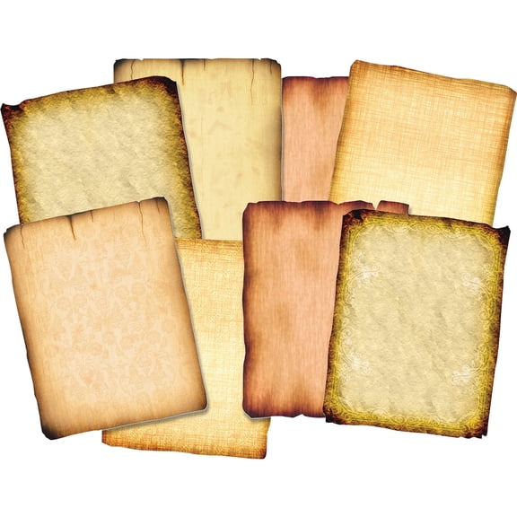 Roylco Antique Paper Double-Sided Parchment Craft Paper for Scrapbooking Writing Invitations Medieval Projects Ages 4  96 Sheets 8.5x11