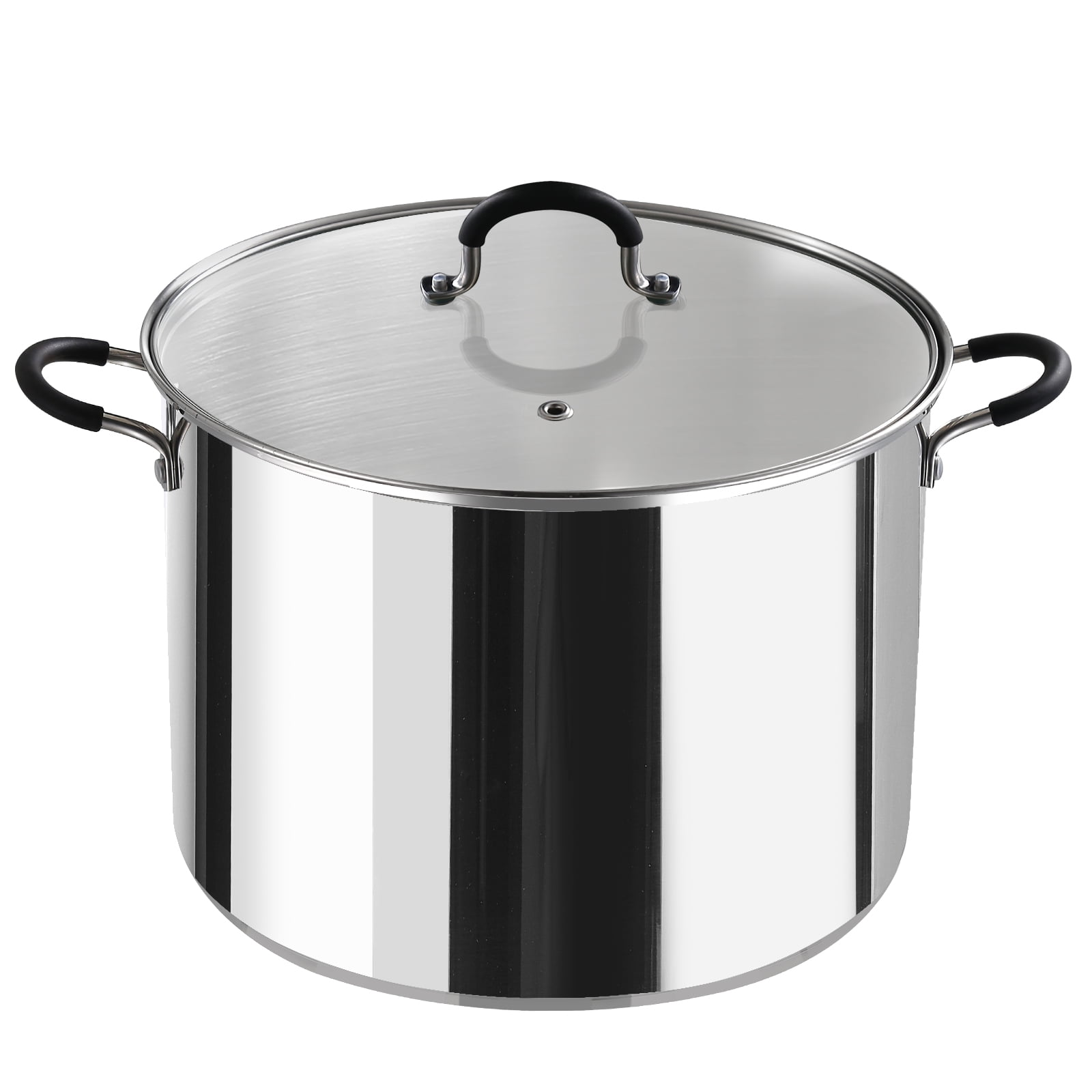 Mainstays 16-Qt Stainless Steel Stock Pot With Metal Lid - Walmart.com