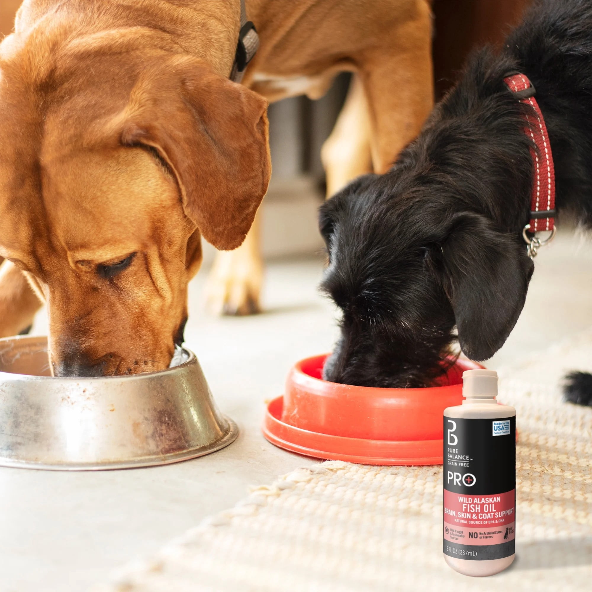 (2 pack) Pure Balance Pro+ Wild Caught Alaskan Fish Oil Supplement for Dogs, 8 fl oz
