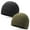 Black+Green, variant on 2 Pack Tactical Fleece Cap Winter Warm Beanie Military Army Watch Cap Gift for Men Women