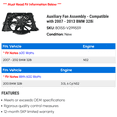 thumbnail image 2 of Auxiliary Fan Assembly - Compatible with 2007 - 2013 BMW 328i 2008 2009 2010 2011 2012, 2 of 2
