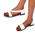 thumbnail image 3 of OAVQHLG3B Sandals for Women Under $10 Summer European And American Beach Sandals Open Toe Flat Women's Shoes, 3 of 9