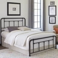 thumbnail image 2 of Fashion Bed Group Baldwin Queen Sized Decorative Metal Bed in Textured Black, 2 of 9