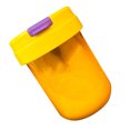 thumbnail image 2 of Taza de paja simple lindo mini portátil resistente a altas temperaturas anti polvo botella de agua con pajita amarillo, 2 of 5