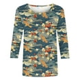 thumbnail image 4 of Fashion Saving LiMoi Fall Shirts for Women 2025 Womens Tops Tall 3/4 Length Sleeve Women's Tunic Tops Women's Blouses Casual Get it Fast, 4 of 5