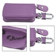thumbnail image 4 of Unique Bargains Car Key Case Faux Leather Zipper Multifunctional Car Fob Key Case for Auto Remote Key Purple, 4 of 7