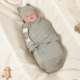 thumbnail image 6 of 3-Pack Organic Baby Swaddle Sleep Sacks - Newborn Swaddle Sack - Ergonomic Baby Swaddles 0-3 Months (Grey), 6 of 6