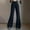 Black, variant on Hvot&aat Womens Wide Leg Pants Elastic High Waisted Bell Bottom Trousers Casual Solid Color Baggy Sweatpants